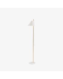 Louis Poulsen Yuh Floor Lamp White/Brass