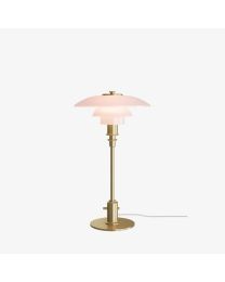 Louis Poulsen PH 2/1 Table Lamp Brass Pale Rose