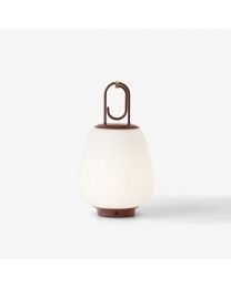 &Tradition Lucca SC51, Maroon, Outdoor Portable Lamp, Dimmable, Opal Glass/ Maroon