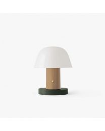 &Tradition Setago JH27 Rechargeable Table Lamp Nude & Forest