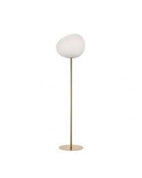 Foscarini Gregg Grande Floor Lamp  Gold/White