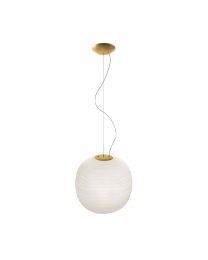 Foscarini Gem Hanging Lamp Gold/White