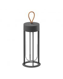 Flos In Vitro Unplugged Table Lamp Anthraciet 3000K