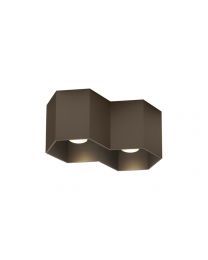 Wever & Ducré Hexo 2.0 LED Ceiling Lamp Bronze 2000-3000K Dimmable