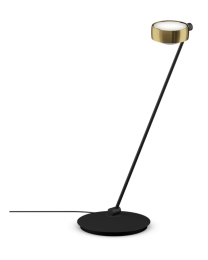 Occhio Sento tavolo table luminaire 80cm E bronze, body matt black, left, LED 2700K 